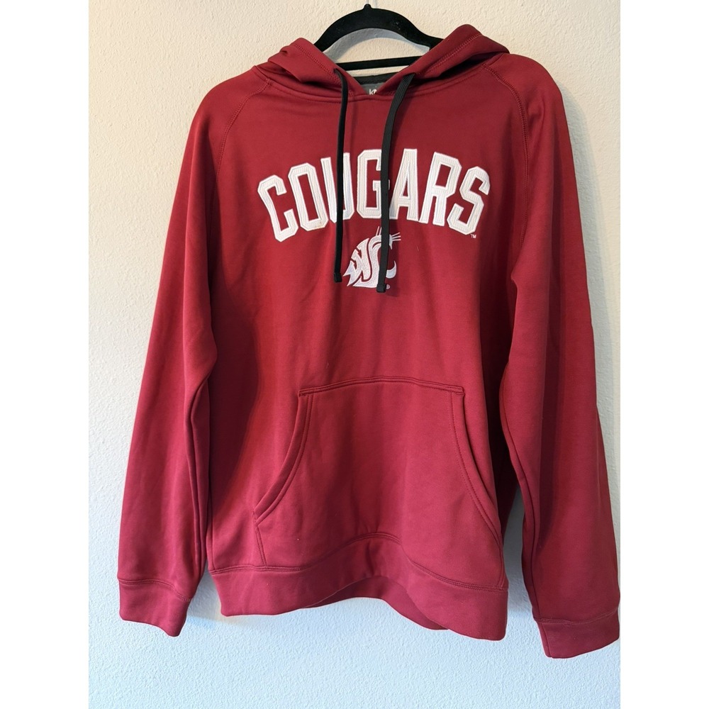 Washington State Cougars KA Knights Apparel Stitched Hoodie Sweatshirt Mens M